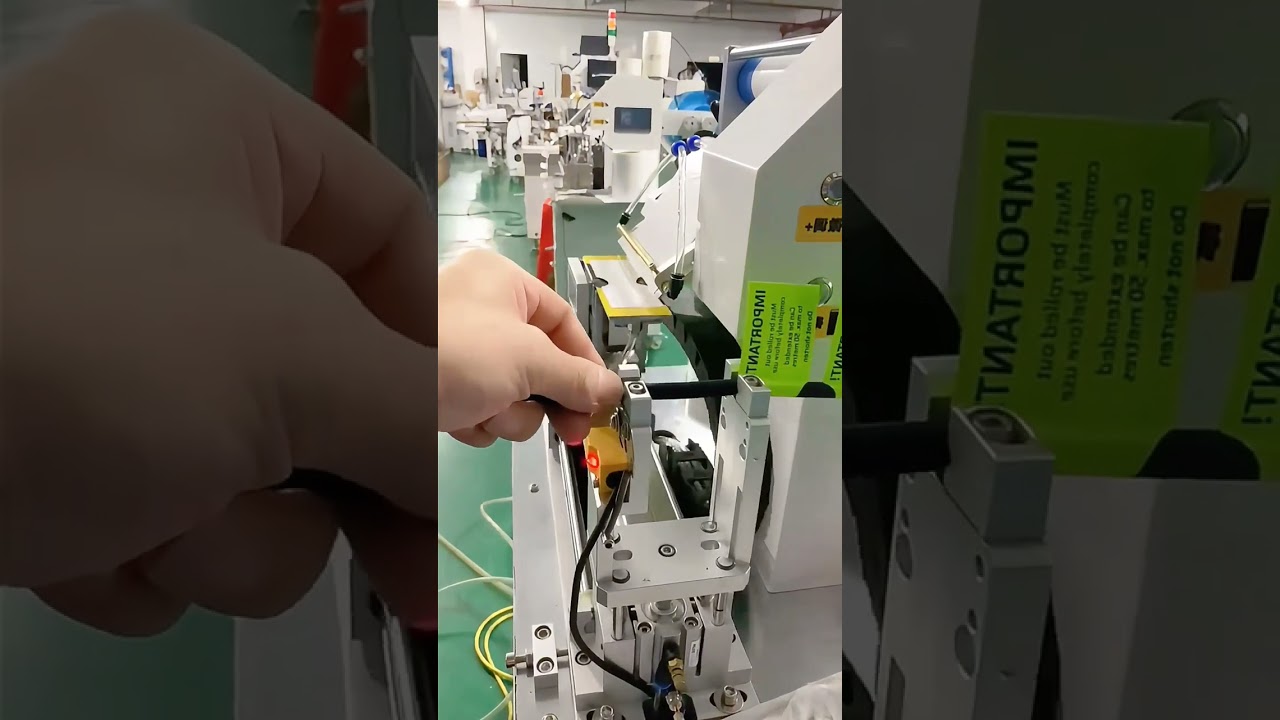 Labeling Machine for Folding and Labeling Cables,  Wire Harnesses, and Flexible Tubes#labeler