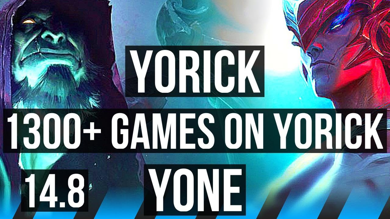 YORICK vs YONE (MID) | 1300+ games, 4/3/13 | EUW Master | 14.8