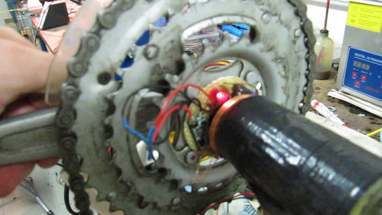 Drehmomentsensor am Kettenblatt mit drahtloser Signalübertragung