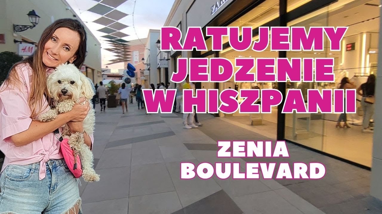 Centrum handlowe La Zenia Boulevard. Ratujemy jedzenie! Costa Blanca, Hiszpania.