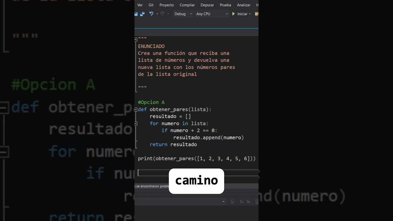 ¿Cuál es el código correcto? 🐍💻 pt.2 