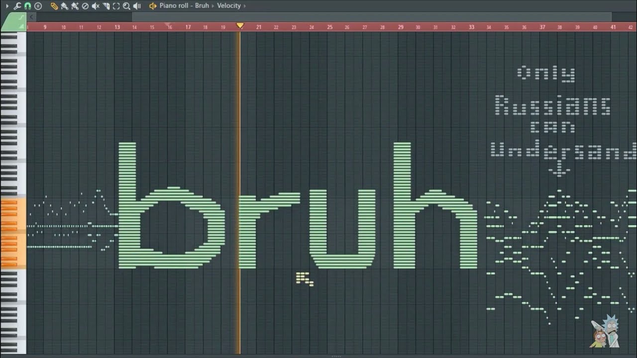 Как звучит Bruh — MIDI-искусство