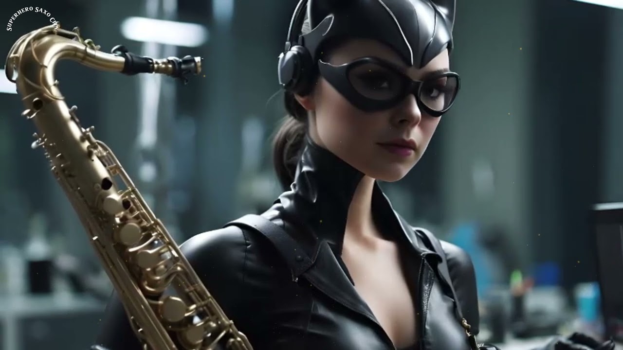 🎼 #CatWoman 🎷 In Sax City | for Meditation and Unwinding 🌿- Take 1⌚5