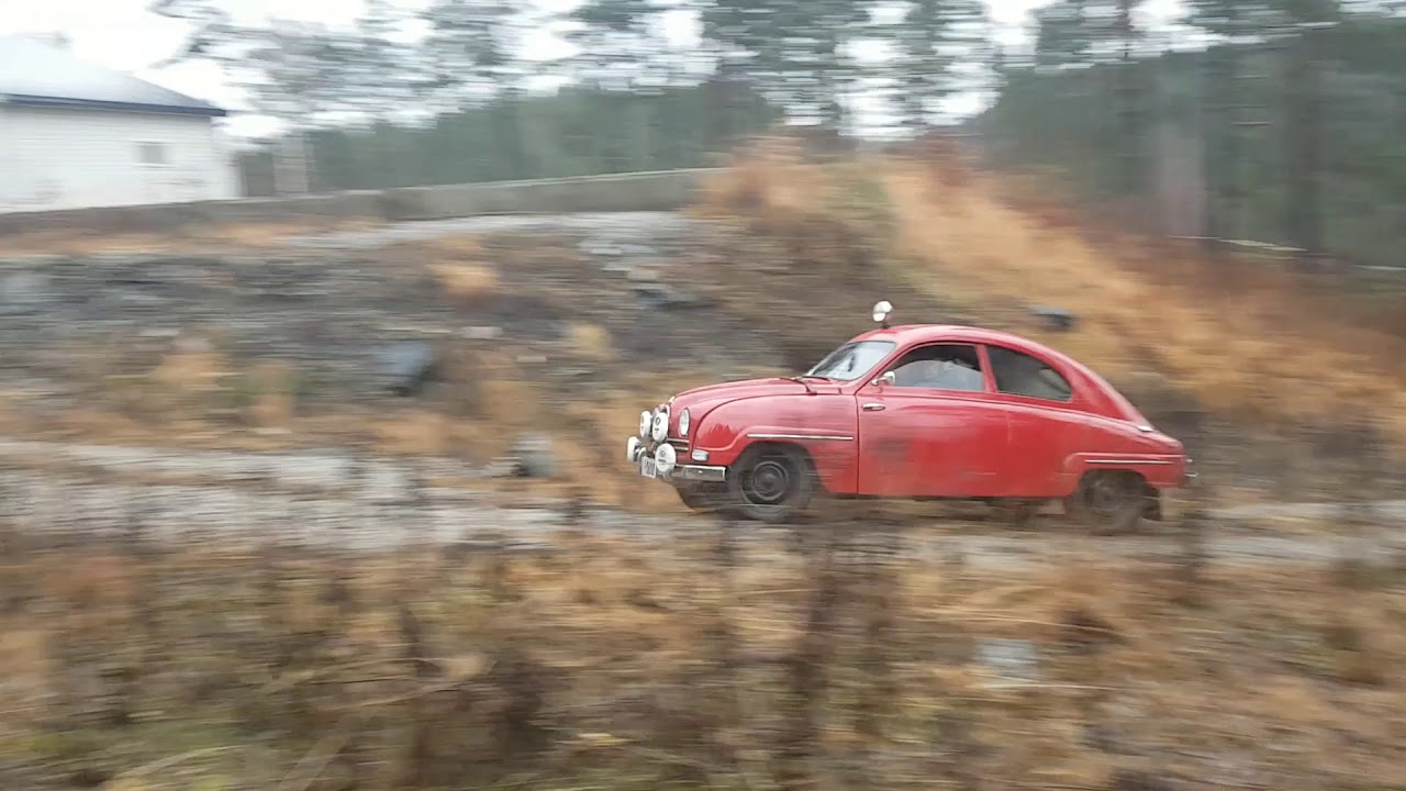 1958 Saab 93b Test drive prior to Rally Monte Carlo Historique 2020