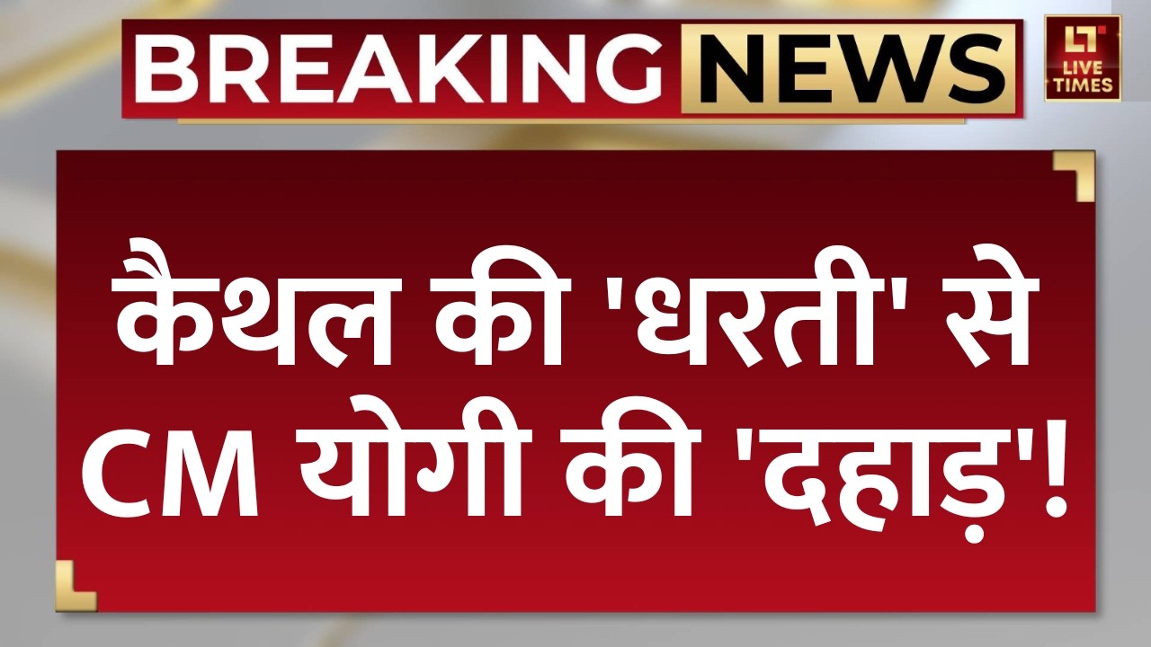 CM Yogi Speech: कैथल की 'धरती' से सीएम योगी की 'दहाड़'! | Breaking News | Uttar Pradesh CM