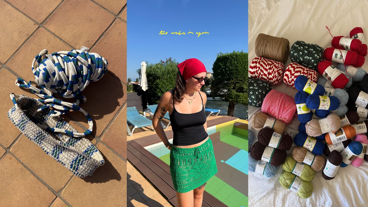 big yarn haul & crocheting in spain