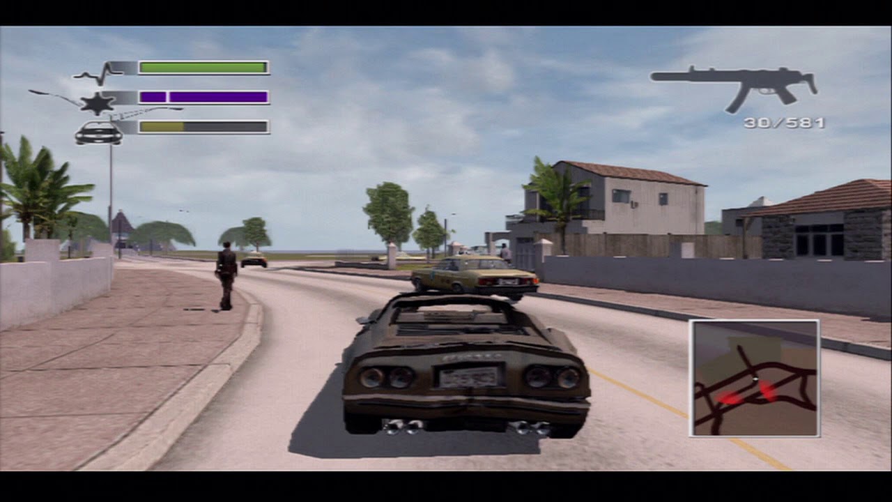 Driver 3 Take A Ride Miami 18 Wheel Anarchy Mode Funny Moments Gameplay PS2