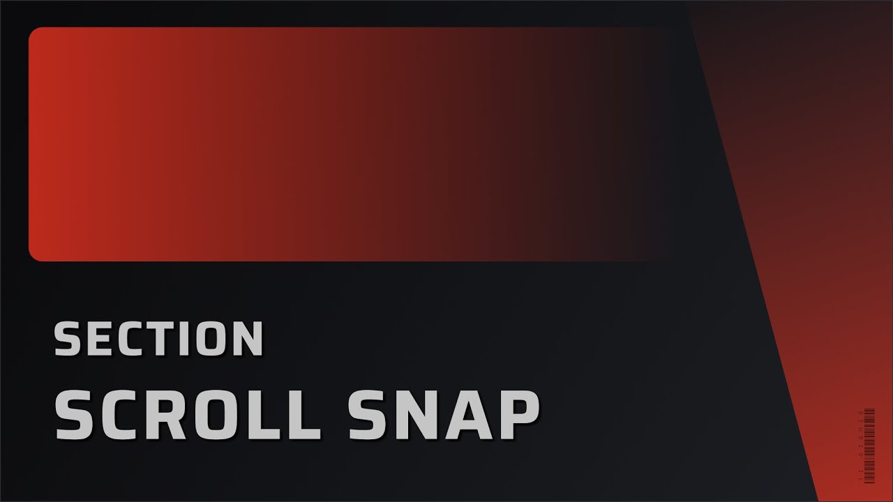 How to Create Section Scroll Snap Effect Using Flexbox - No Code