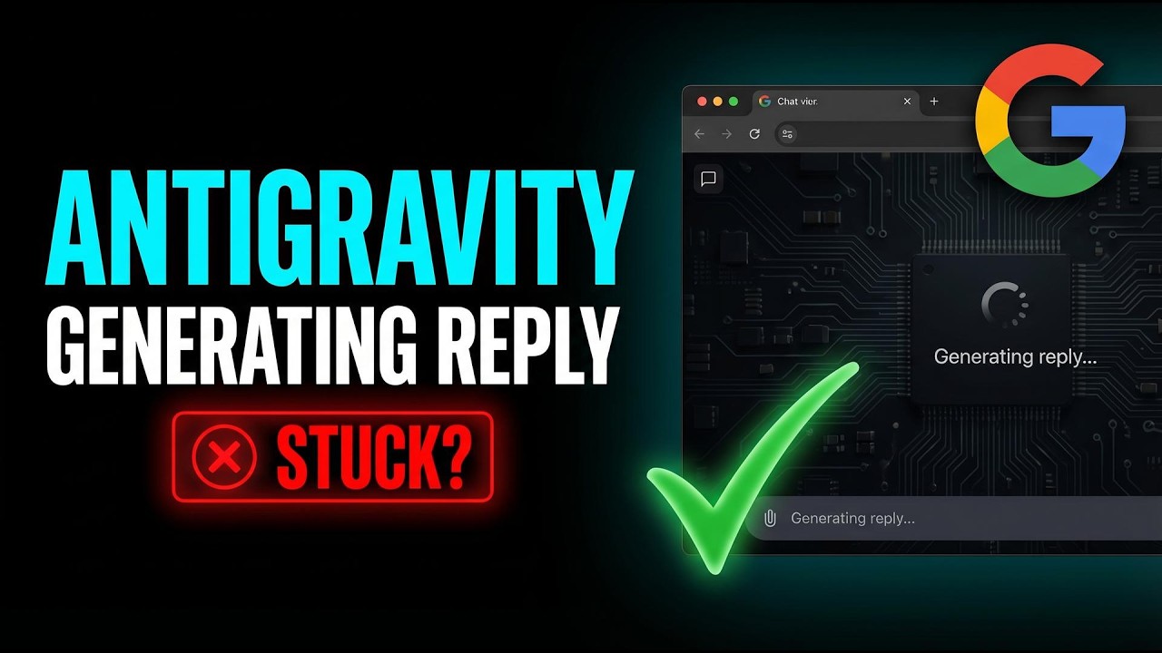 Google Antigravity Gets Stuck Generating Replies? Do This