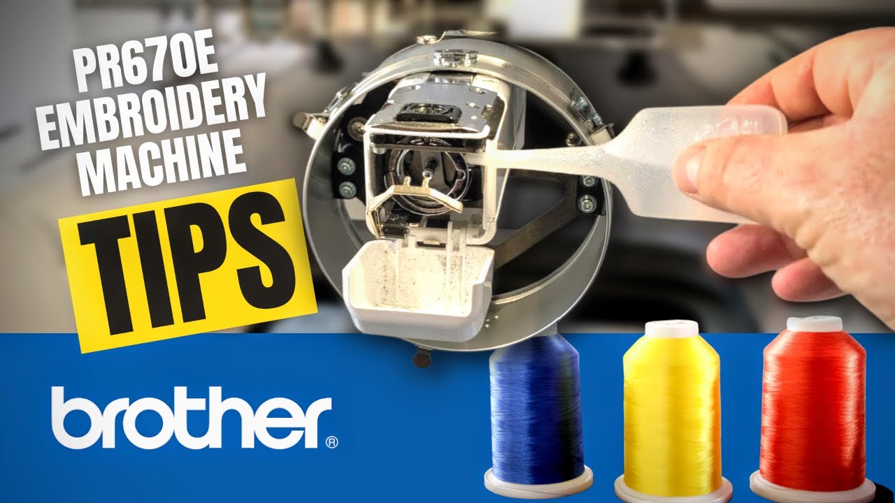Brother PR670E Embroidery Machine // Cleaning, Oiling & Threading TIPS