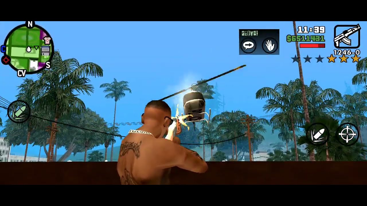 GTA San Andreas Gameplay- CJ let's it be known he's still Top GSF shooter 👀😯
