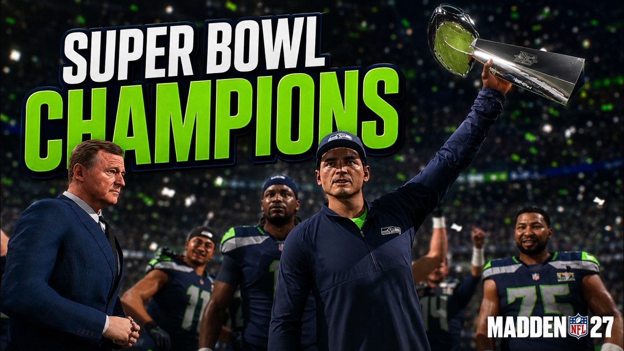 Madden NFL 27: Празднование победы в Супербоуле | Новая анимация и церемония вручения трофея
