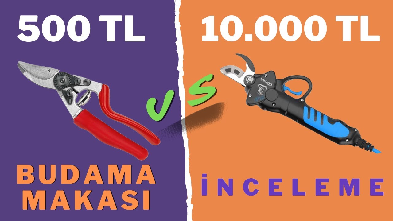 10.000 TL LİK BUDAMA MAKASI ( Elektrikli Budama Makası İnceleme )