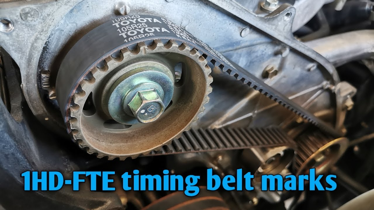 Timing belt replacement 1HD - FTE | timing marks