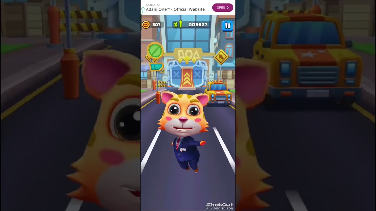 New game cat running ✅ #shortvideo My #youtube channel 🐈😸 cat run