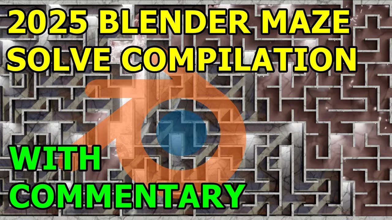 Сборник головоломки Blender Maze Solve 2025 с комментариями