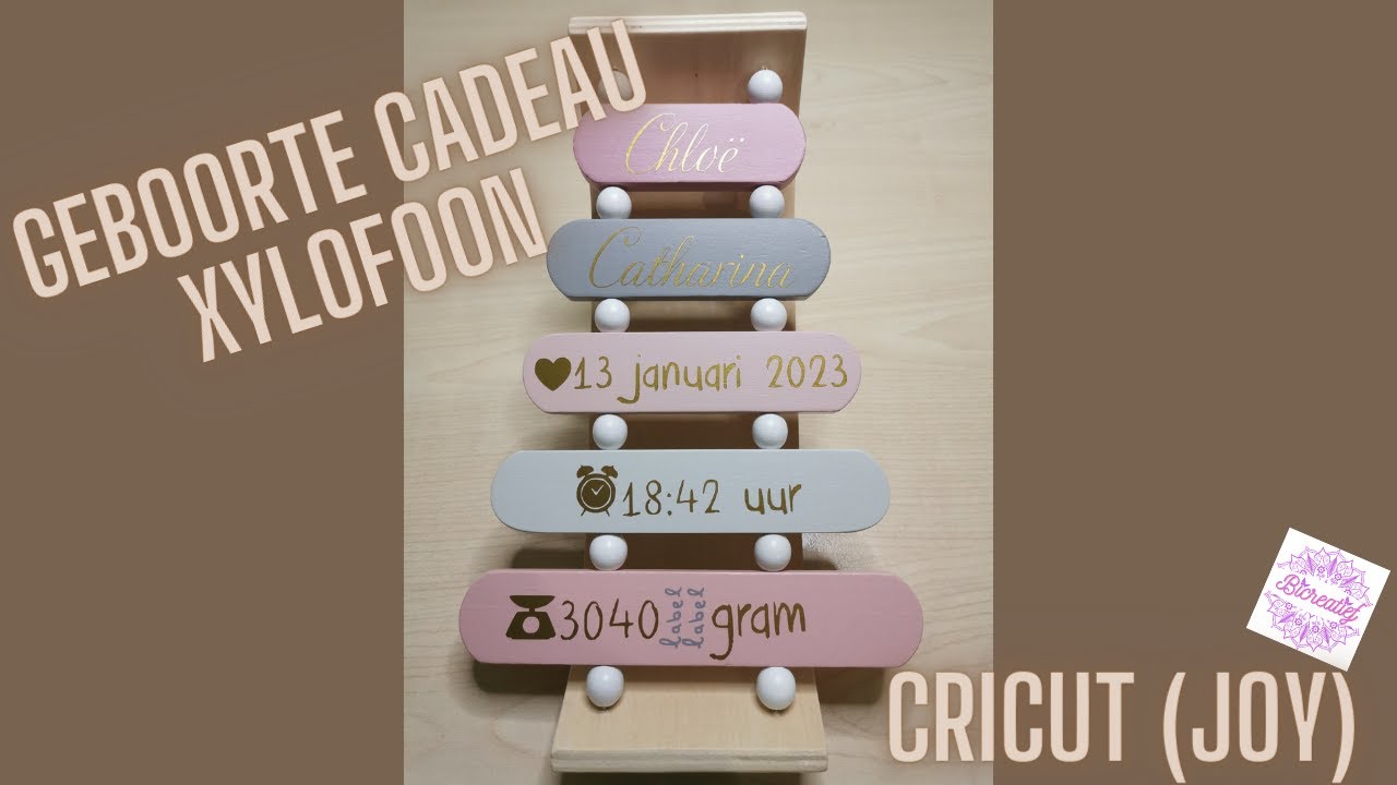Cricut Joy (NL) | Geboorte cadeau xylofoon