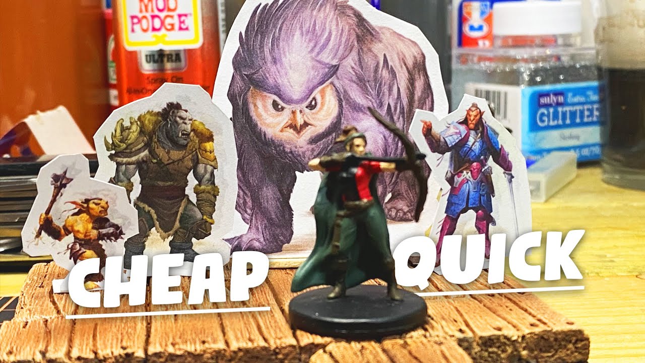 Making QUICK + CHEAP Paper Minis for Wilderness Encounters *Minor Spoilers for LMoP!*