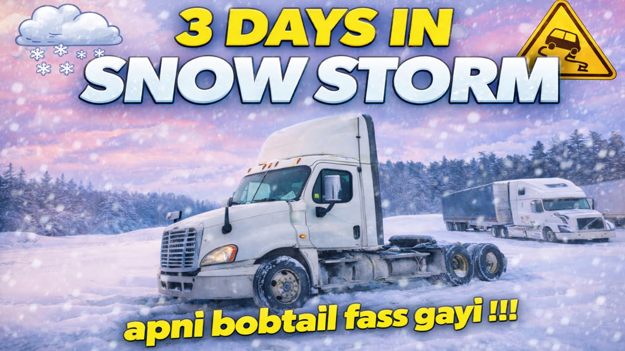 3 days in snow storm aur Apna truck Fass gya Snow main 🤦🏻
