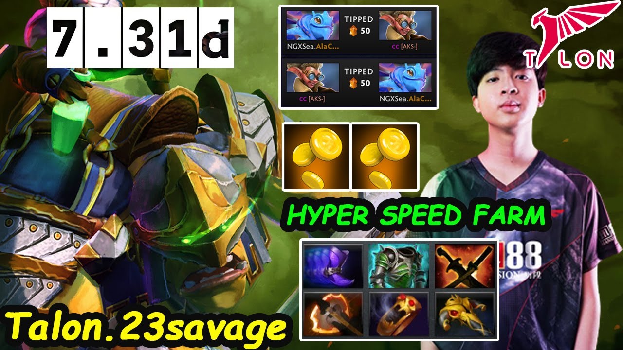 Talon 23savage - Alchemist Carry Super Speed Farm Dota 2 pro Gameplay
