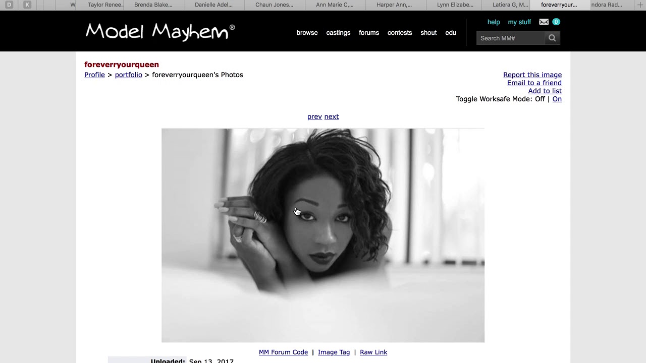 Models Please don't do this on Model Mayhem