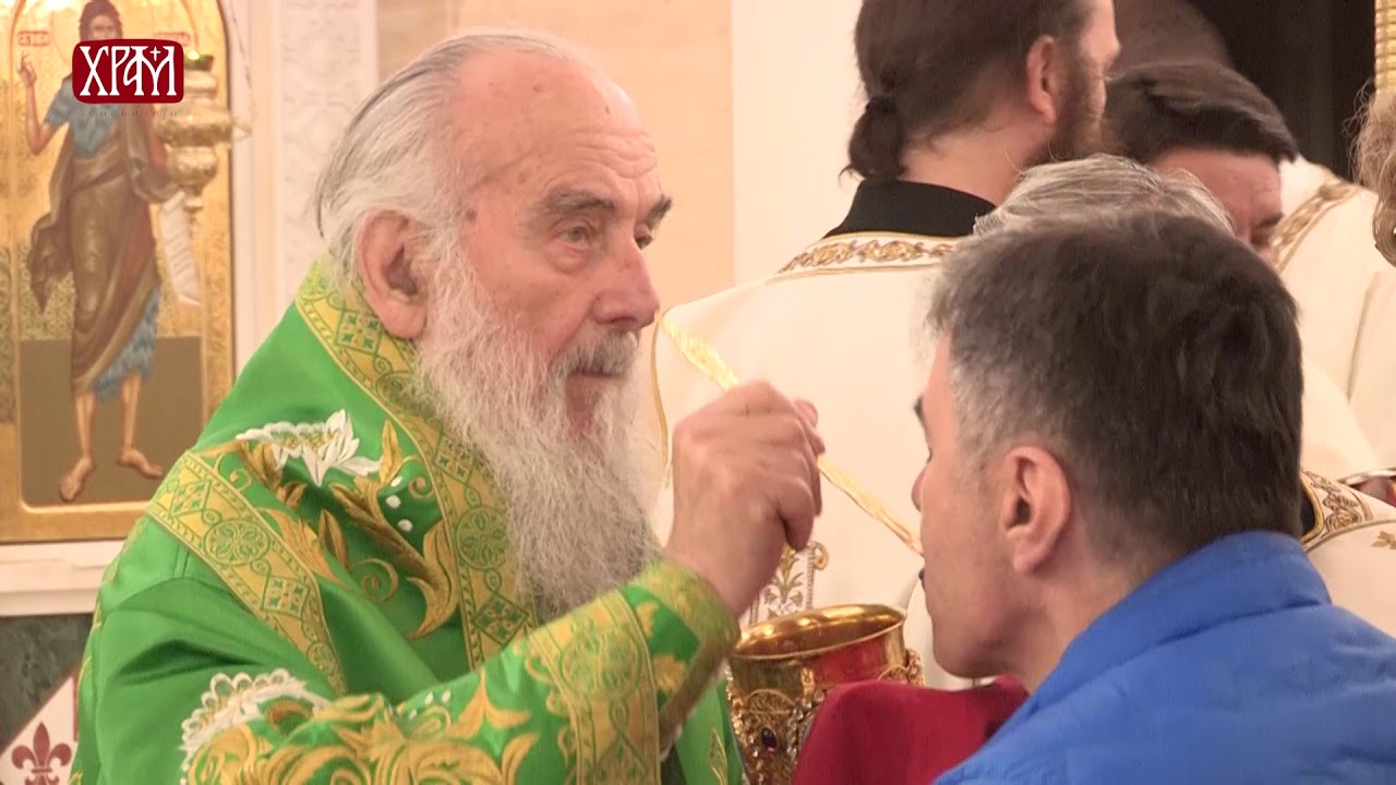 Патријарх Иринеј богослужио у крипти Храма на празник Преноса моштију Светог Саве