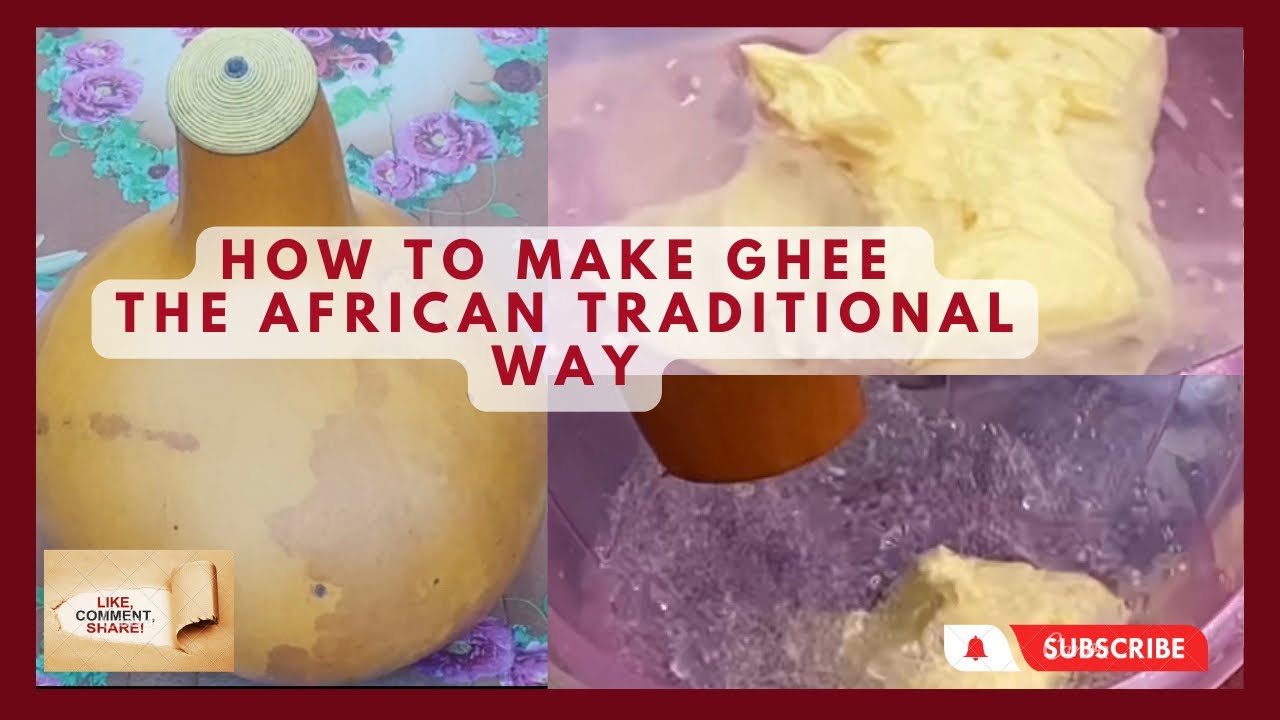 How We Make Raw Ghee From Fresh Cow Milk the African Way at Our African Farm||African Village Life