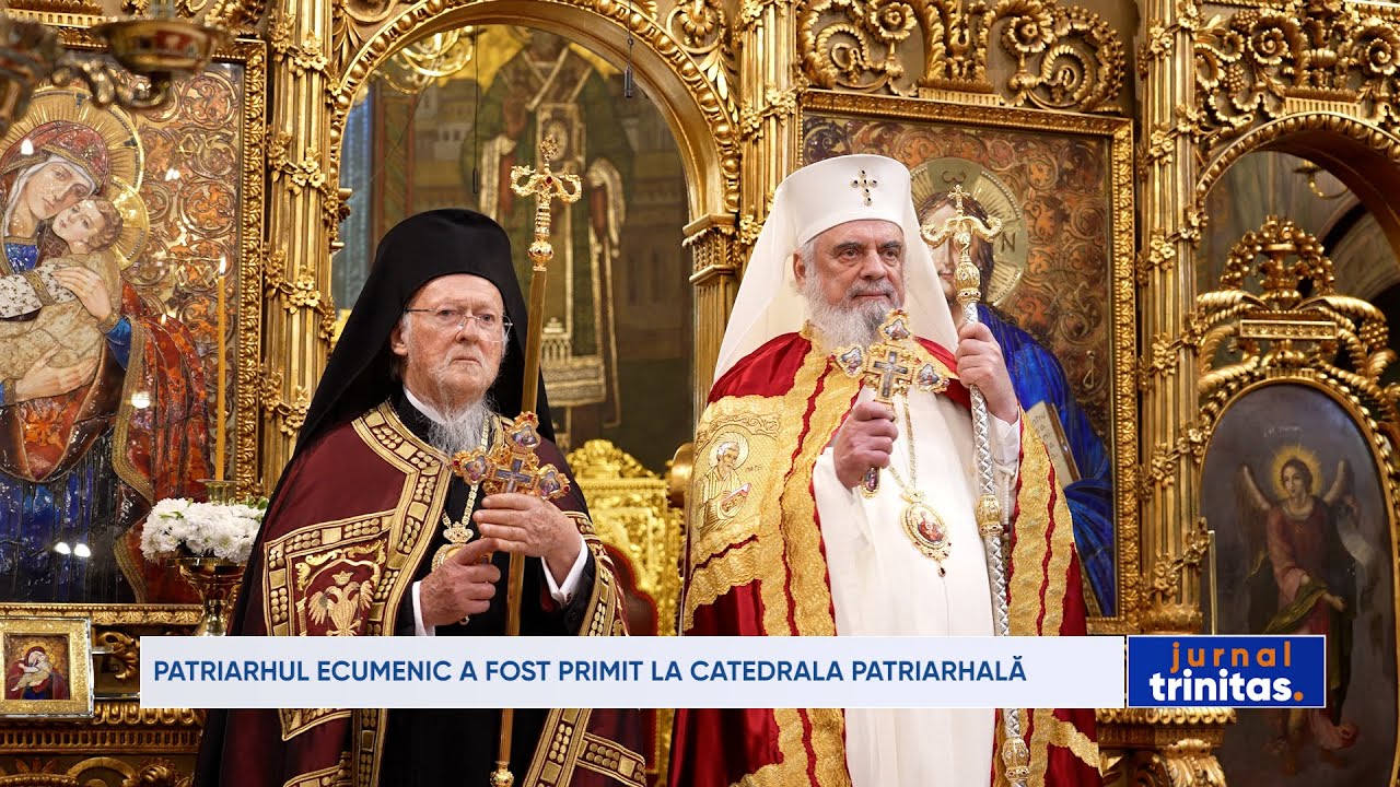 Patriarhul Ecumenic a fost primit la Catedrala Patriarhală