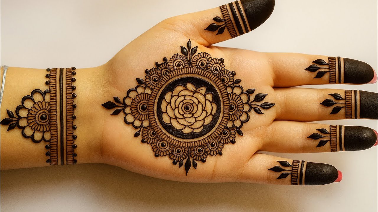 Beautiful stylish Fronthand Mehndi Design ||Easy  Tikki mehndi Design ||2025 Beginners Mehndi Design