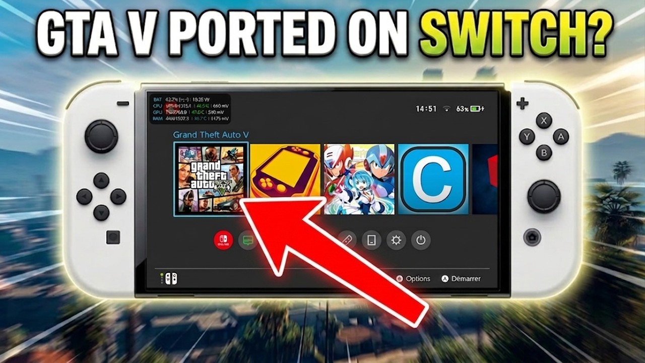 GTA V на Switch &mdash; тест производительности при 60 FPS