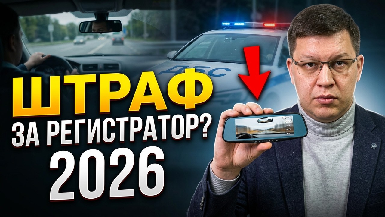 Штраф за видеорегистратор в 2026: кому грозит и как избежать?