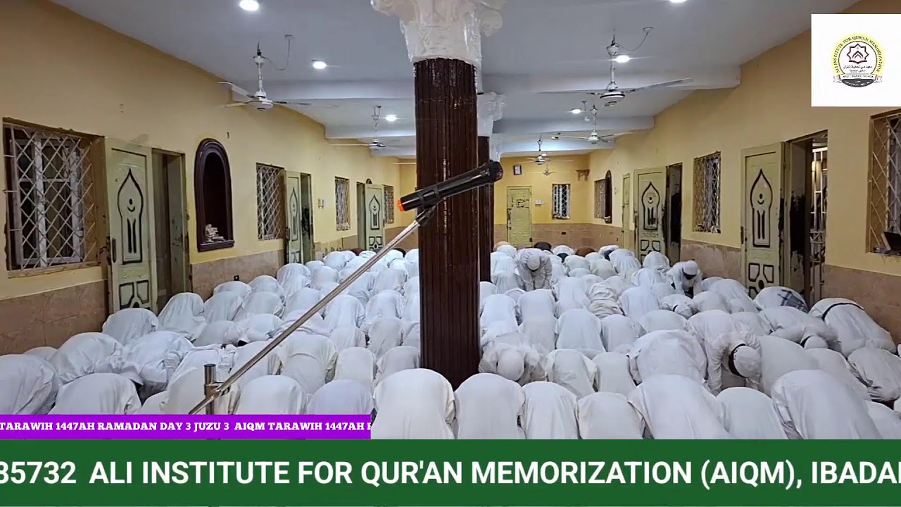 Live streaming of AIQM Tarawih 1447AH RAMADAN DAY 3 JUZU 3