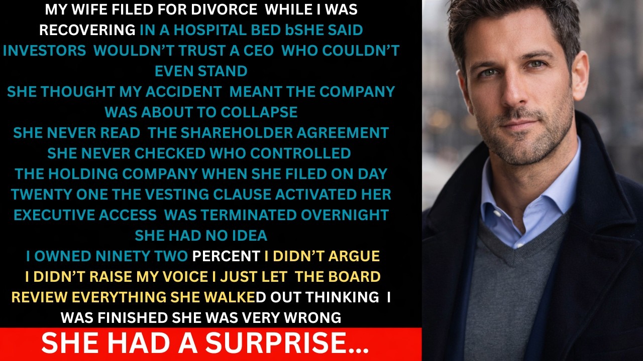 “My Wife Filed for Divorce While I Was in a Hospital Bed — Big Mistake”