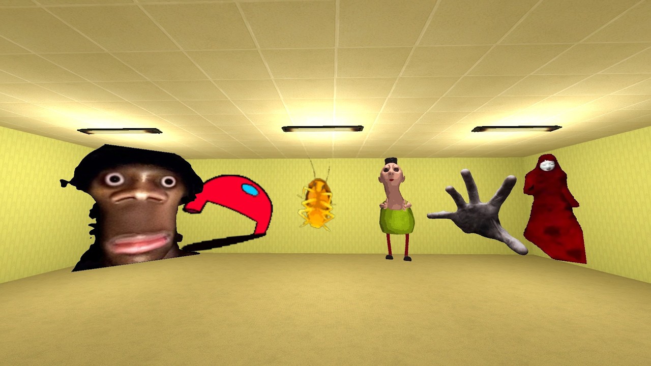 MY NAME IS TAPAKAH HAMOOD AMOR YC AND ALL NEXTBOT IN LIMINAL HOTEL GMOD #playongmod #gmod #nextbot