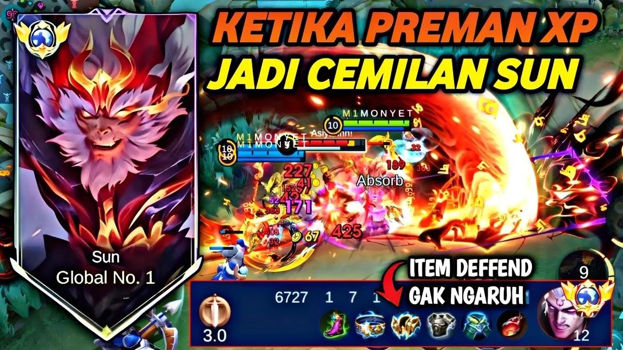 AWAL SEASON GLOBAL SUN BANTAI MUSUH PAKAI EMBLEM BASIC COMMON 😱 | MOBILE LEGENDS 