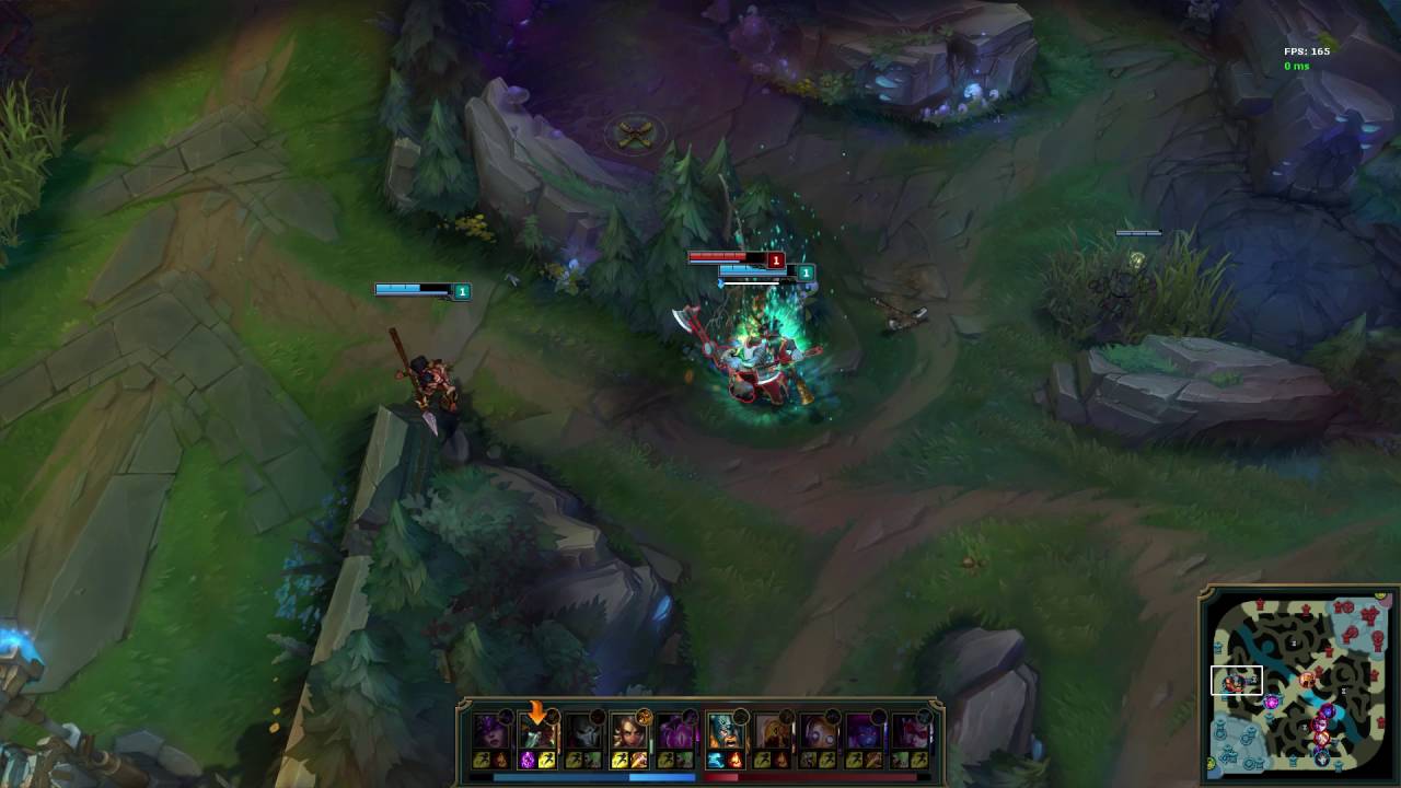 LoL - Olaf Triple Kill on Level 1