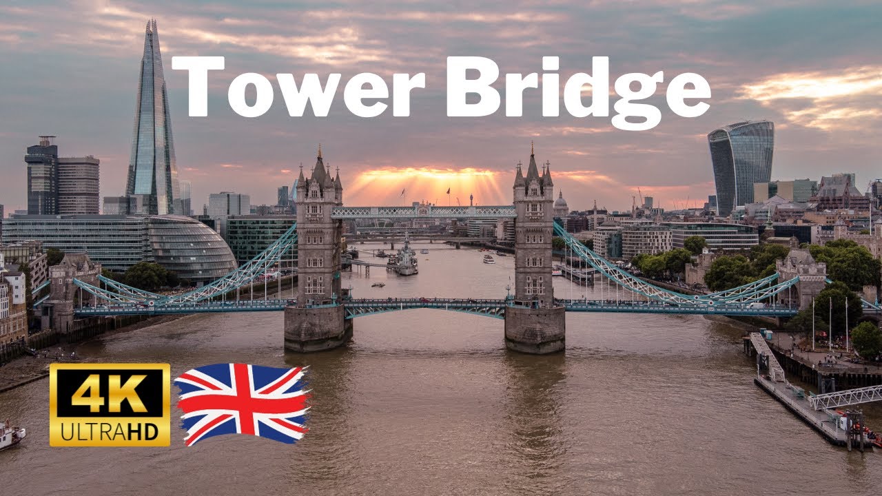London from Above: 4K Drone Views - Tower Bridge & St Katharine's 🚁🏰
