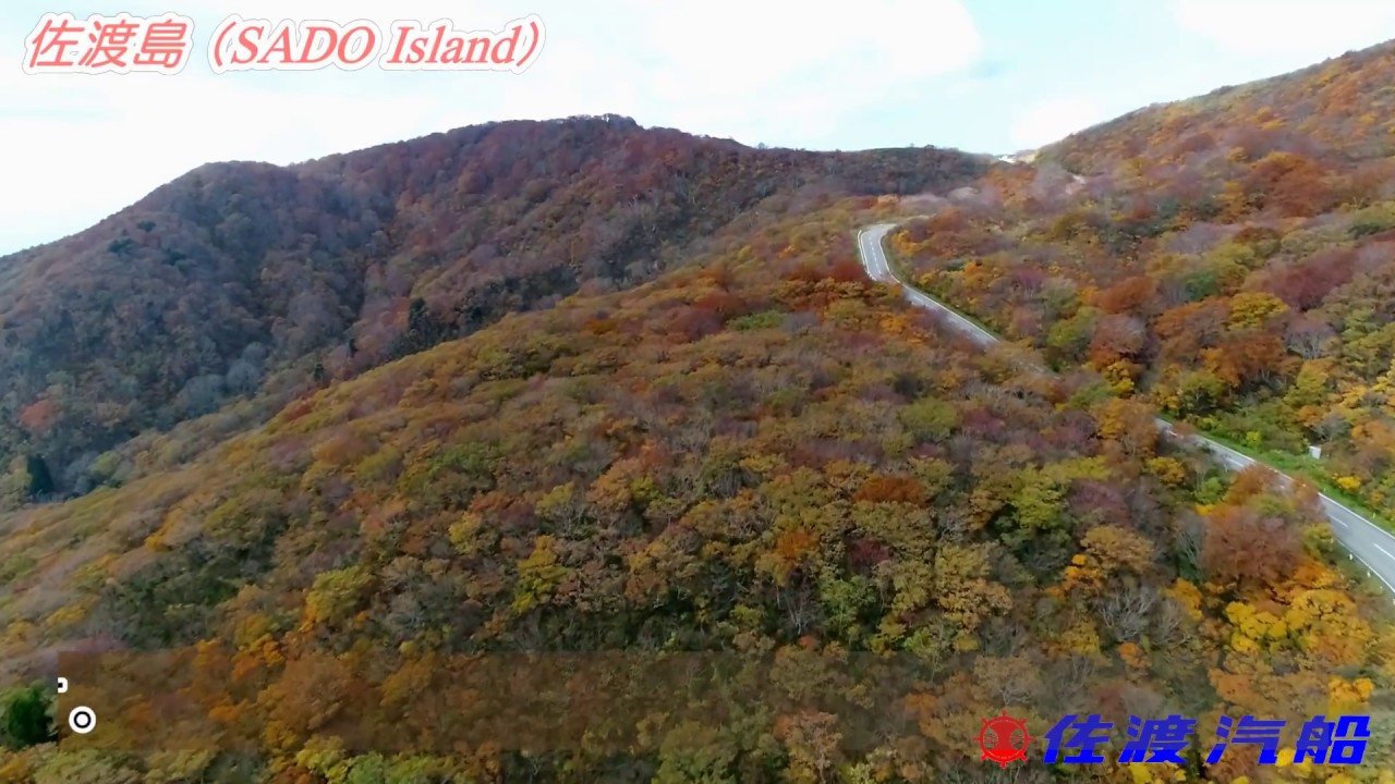 【佐渡空撮】大佐渡スカイラインの紅葉