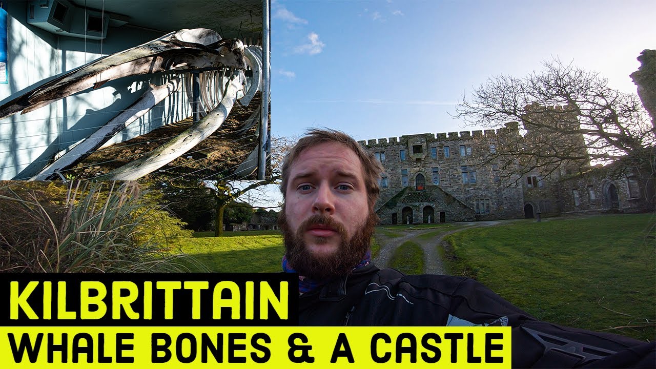 WHALE BONES and a CASTLE | Visiting Kilbrittain Ireland | Motorcycling Roads  of Ireland