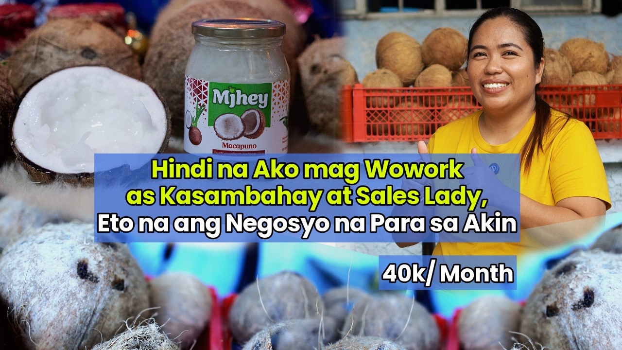 Dating Kasambahay, Sales Lady Nabago ang Buhay dahil sa Macapuno Processing - P40k/month