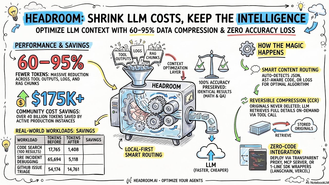 Headroom: The Context Optimization Layer for LLM Applications