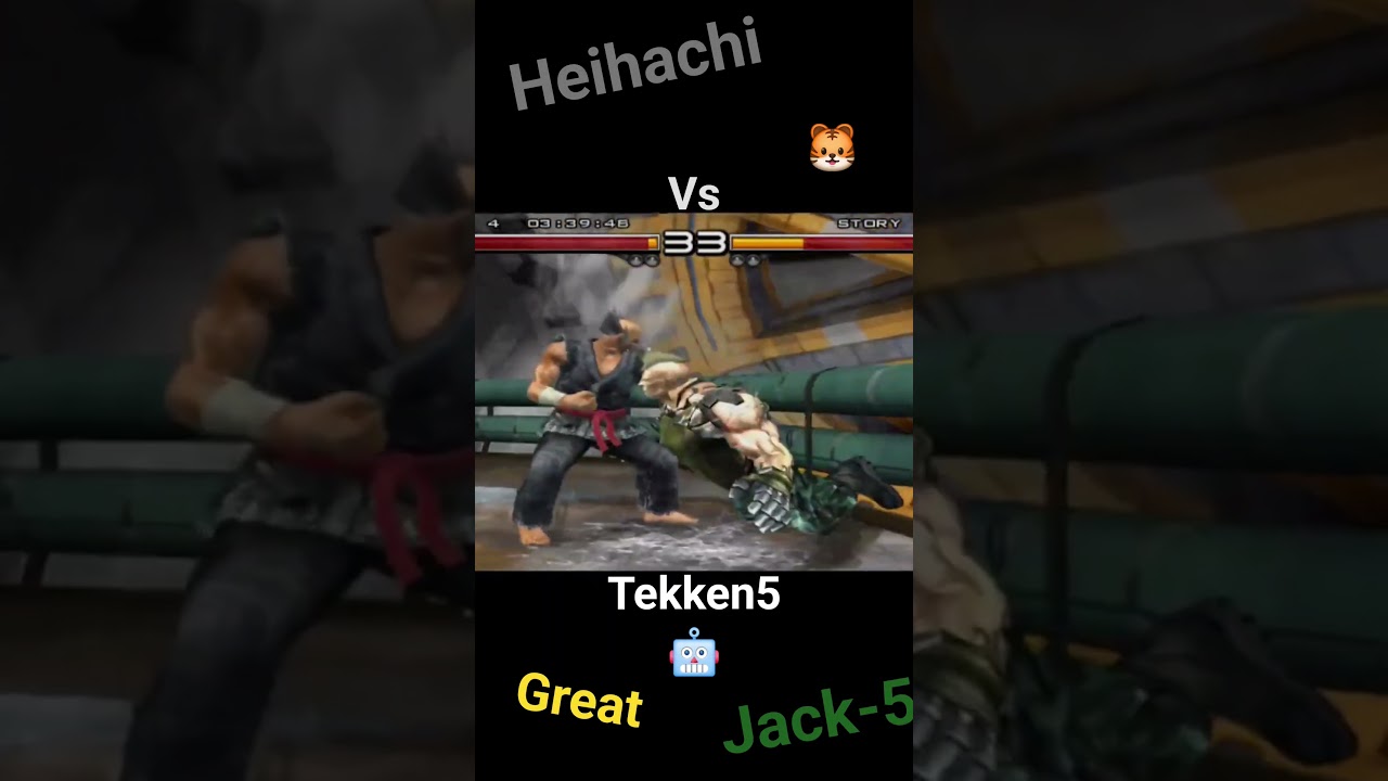 Heihachi vs jack-5 tekken5 arcade mode 
