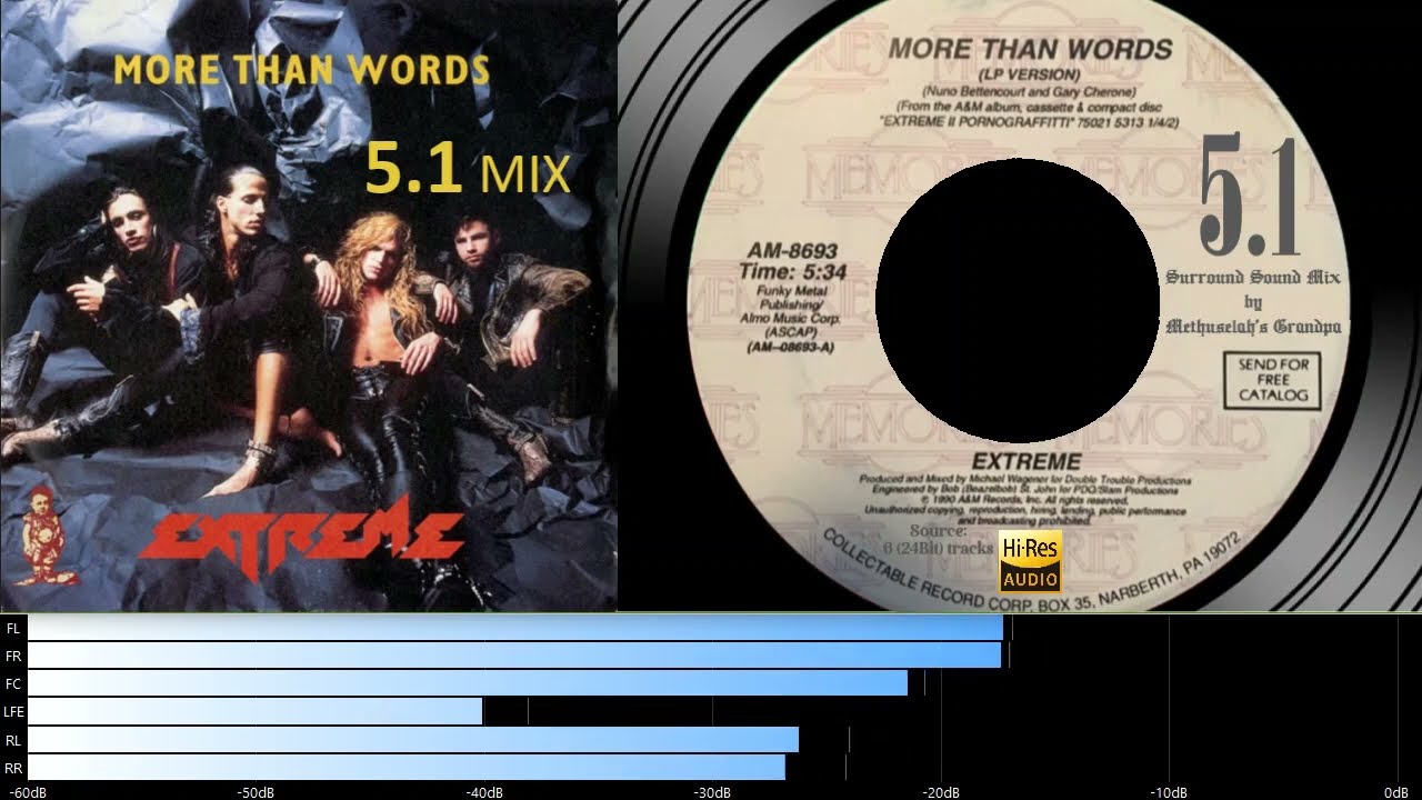 Extreme - More Than Words (5.1 surround sound mix)