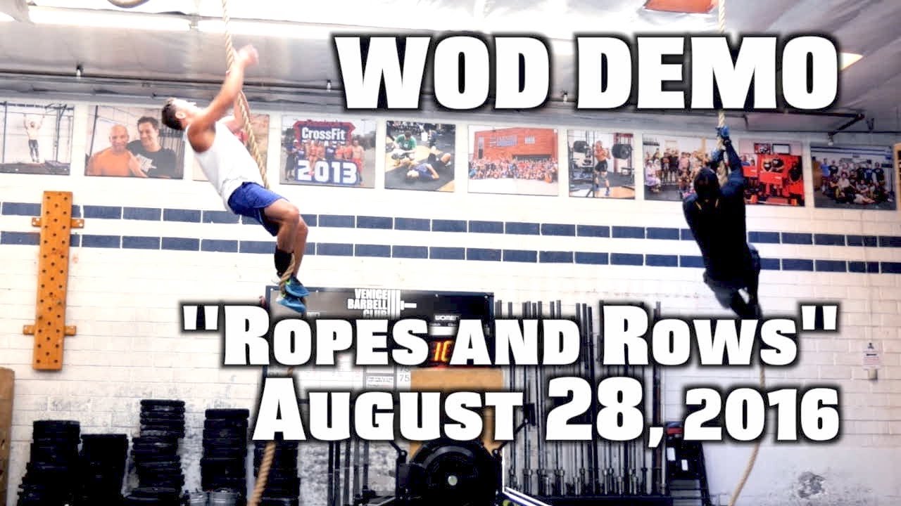 WOD DEMO - ROPES AND ROWS (Paradiso Crossfit)