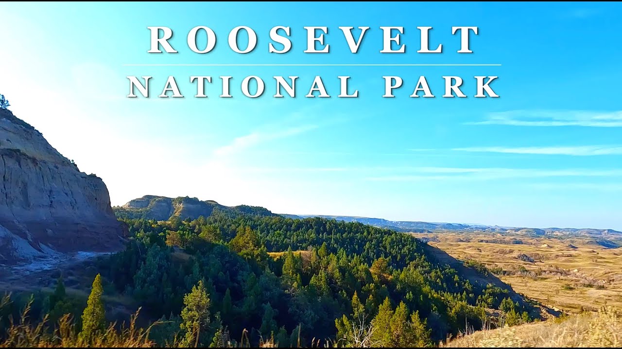 [4K] THEODORE ROOSEVELT NATIONAL PARK - North Dakota - 4K Relaxing Scenic Driving Tour