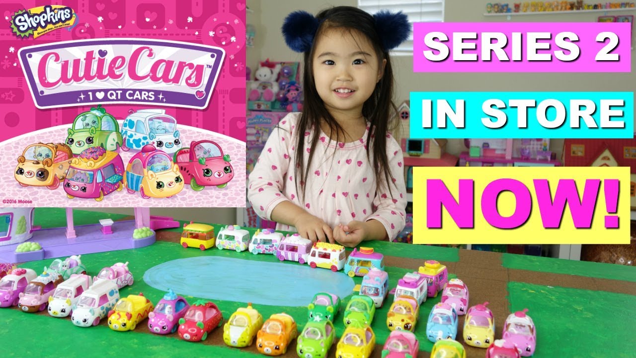 Shopkins Cutie Cars SERIES 2 In stores NOW + Unboxing Cutie Cars Series 1 Wave 2 Complete Collection