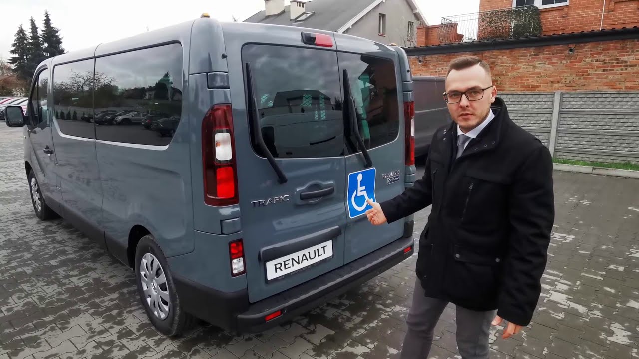 Nowy Renault Trafic 9-osobowy Grand Pack Clim - prezentacja, 2020, PFRON