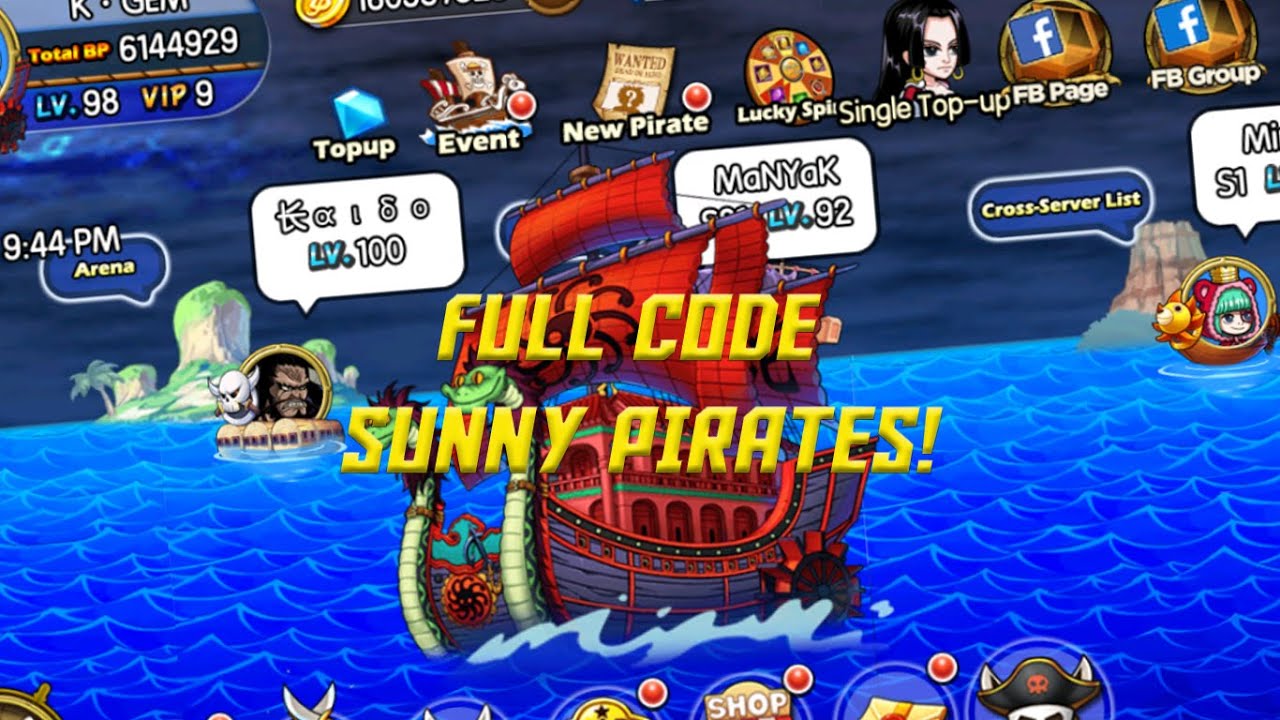 Full 26 Code Permanen Sunny Pirates Going Merry