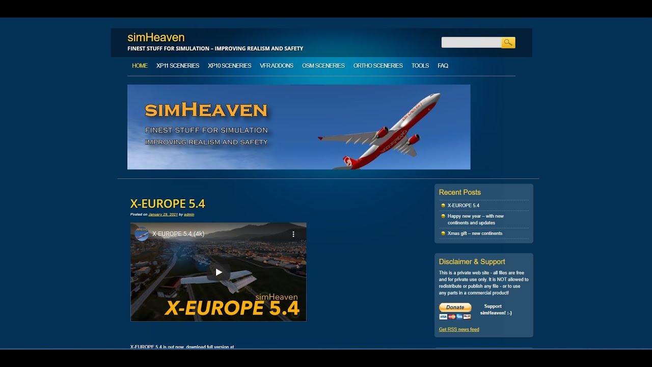 [X-Plane 11+SimHeaven +X-Europe] Installation et Nouveautés