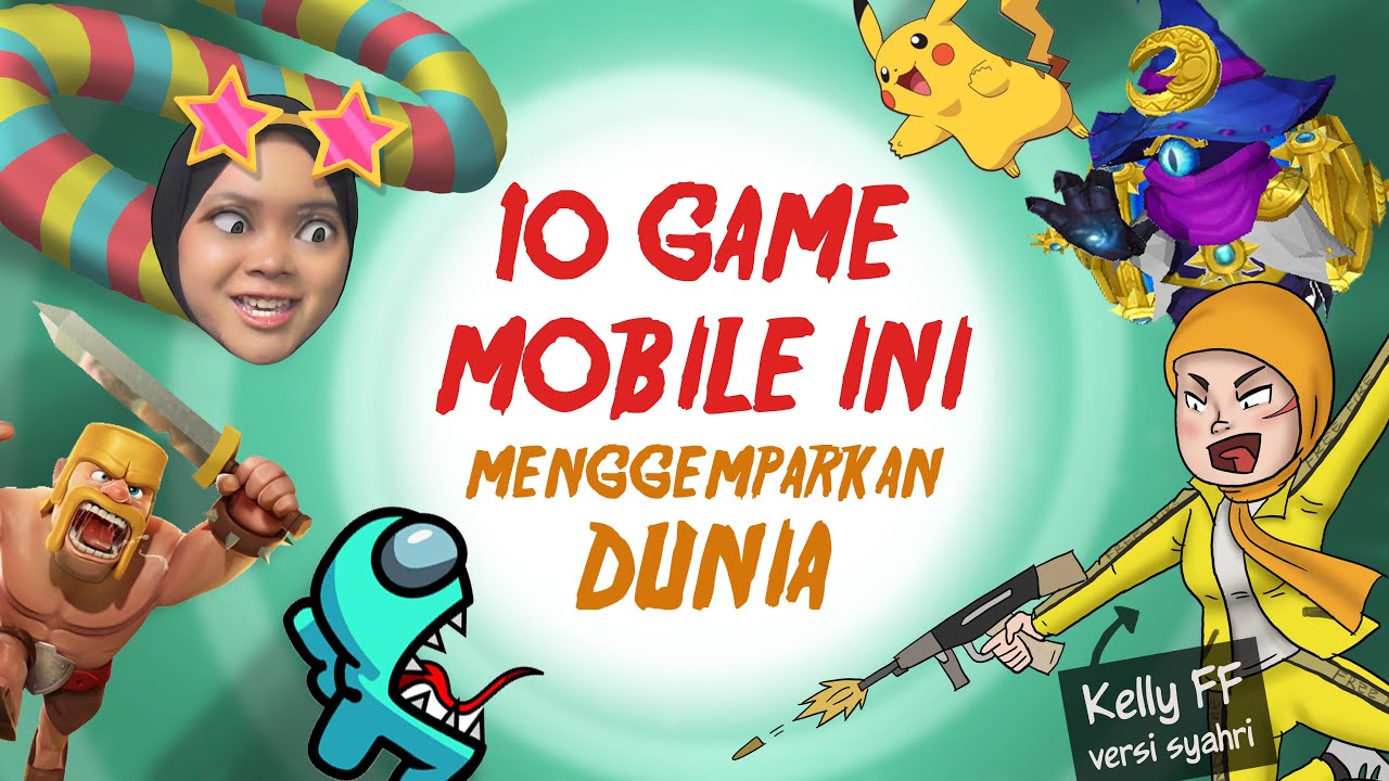 10 GAME MOBILE YG MENGGEMPARKAN DUNIA! Among Us, Free fire, Mobile Legends, MOBA dkk #RIPLAYGAMES